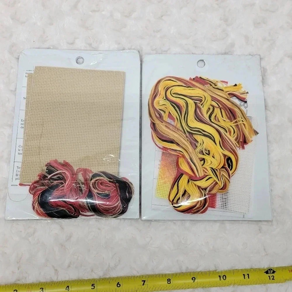 🌴3/$15🌴 Set of Wish-Happiness and Good Fortune Cross Stitch - Picture 2 of 9